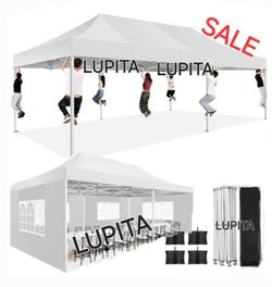 10x20 Waterproof Easy Up Canopy Tent With Side Walls Gazebo Wedding Party Pop Up Tent Canopy- (FOR SALE) Carpa