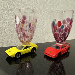 Vintage Die Cast Ferrari With Glass (2)