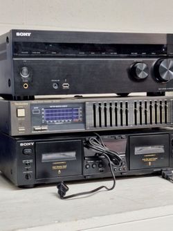 Home Theater receiver, dual tape deck, equalizer