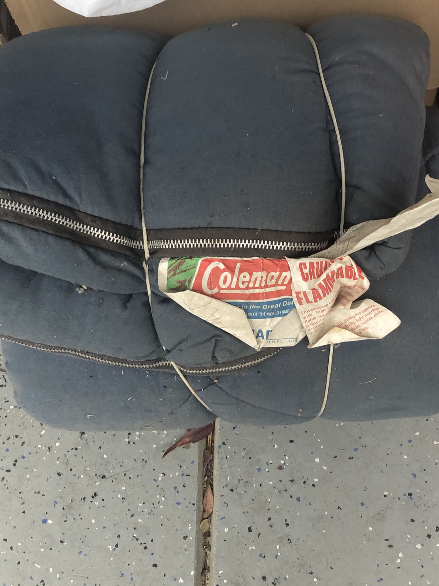 Vintage Coleman sleeping bag