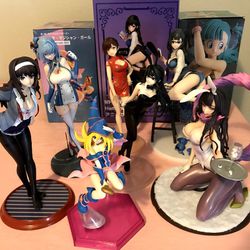 Hentai Figure Bundle Anime Figures Lot Yu-Gi-Oh Rent A Girlfriend Bunnygirl 