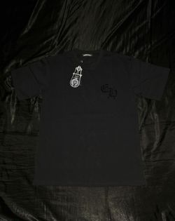 Chrome Hearts Fleur-de-Lis Horseshoe T-Shirt, Black, Size S, M, L & XL