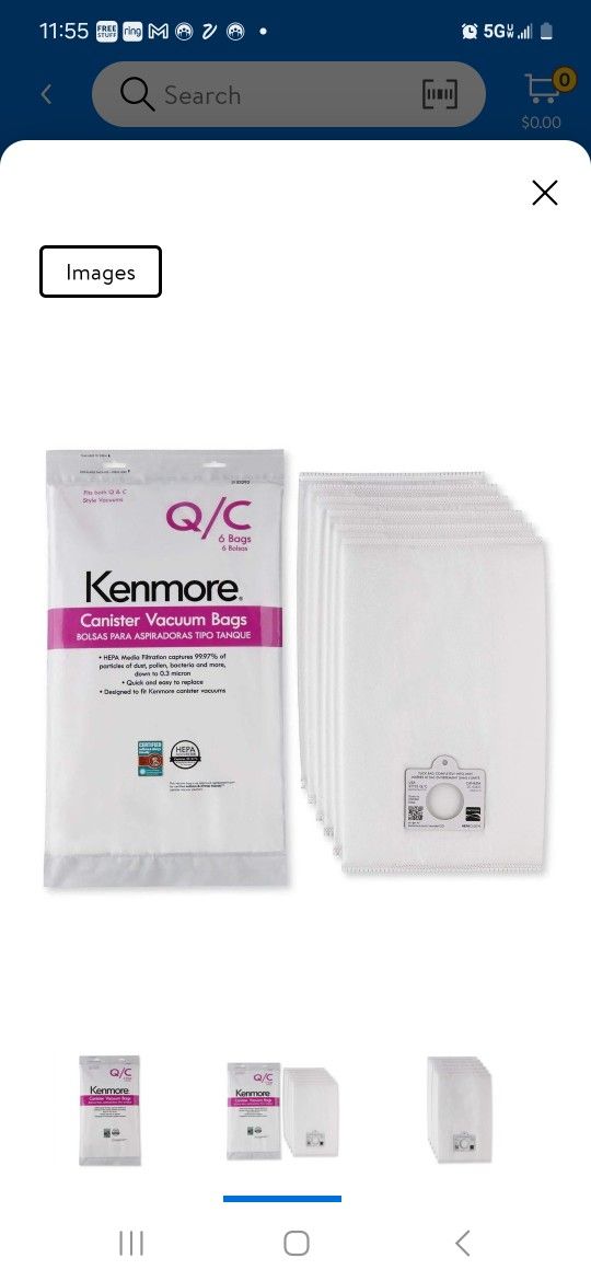 Canister Vacuum Bags