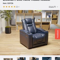 Brand New Power Home Theater Recliner – Still in Box!