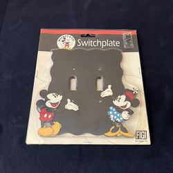 1988 Vintage Disney Mickey & Minnie Mouse Dual-Light Switchplate