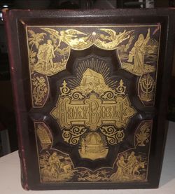 1895 Antique Deluxe Family Bible - A.J. Holman Gilt Leather