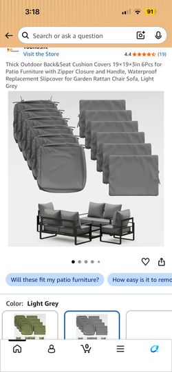 Brand new outdoor cushion covers