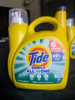 Tide Simply All-in-One Liquid Laundry Detergent, 151 oz, Daybreak Fresh (2 Available)