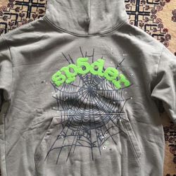 Slate Grey Spider Hoodie Size L