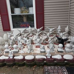 Garden Concrete Gargoyles Different Sizes 40.00 TO 55.00