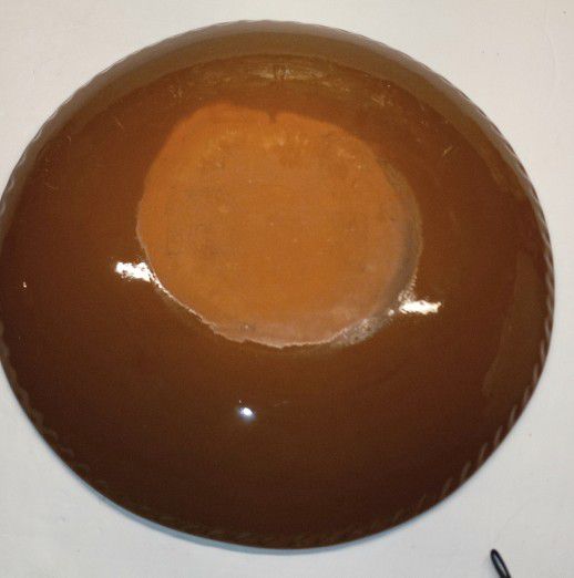 Vintage Carol Endres "Pure Art" Beehive Redware Pottery XL Serving Plate/Bowl