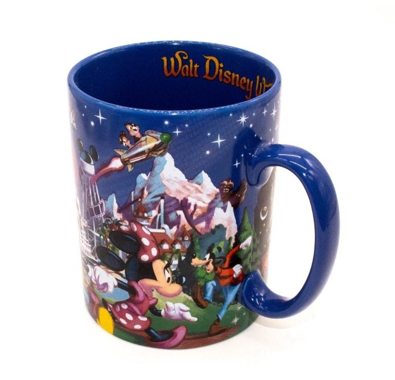 Walt Disney World Disney Parks New Blue Coffee Cup Mug Storybook