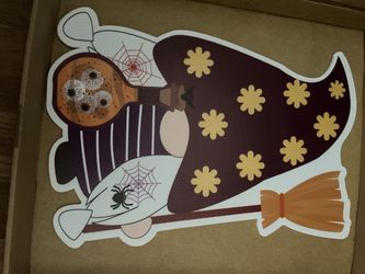 Halloween Witch Gnome yard signs