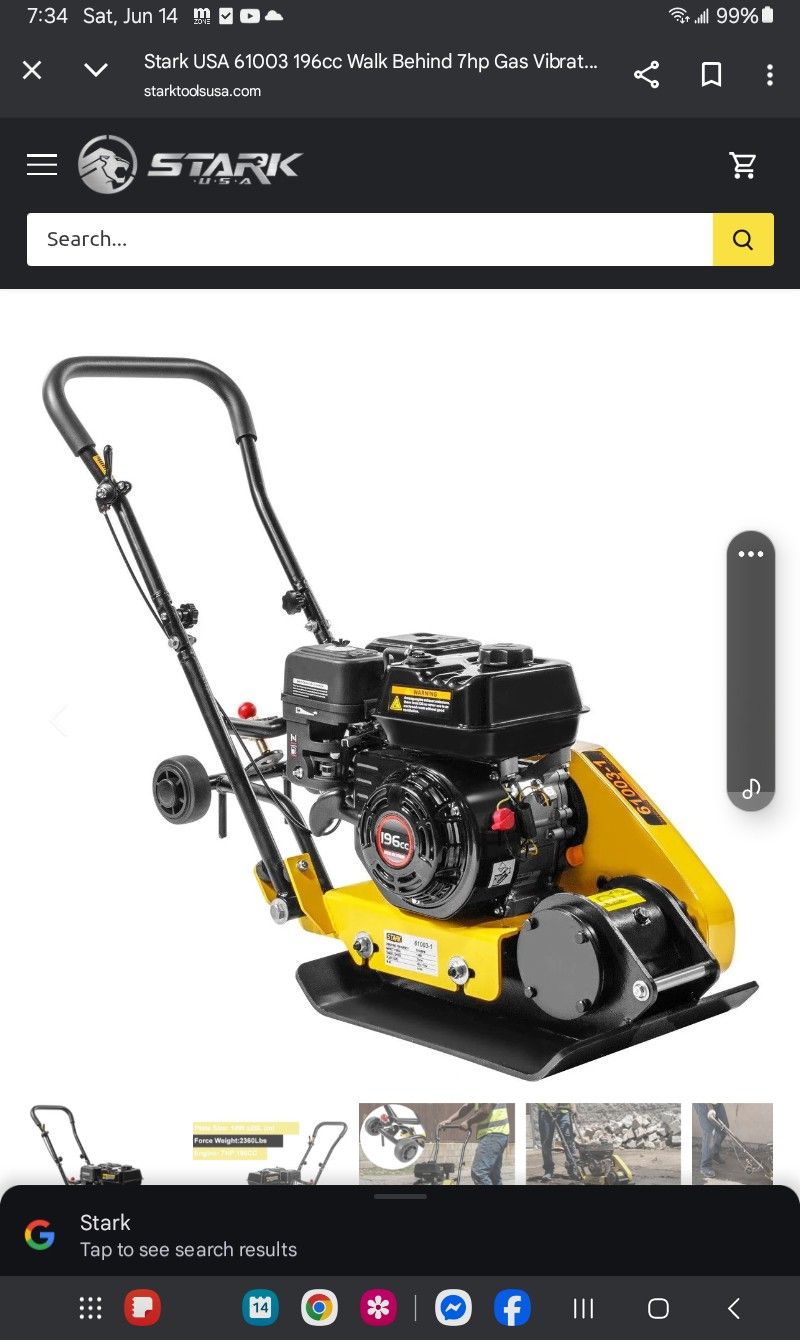 61003 STARK PLATE SIZE VIBRATORY NEW