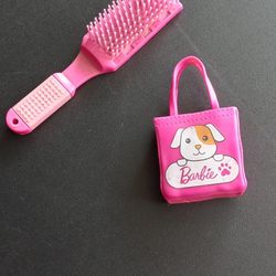 A Barbie Bag And A Doll Hair Brush for Sale in San Bernardino, CA - OfferUp