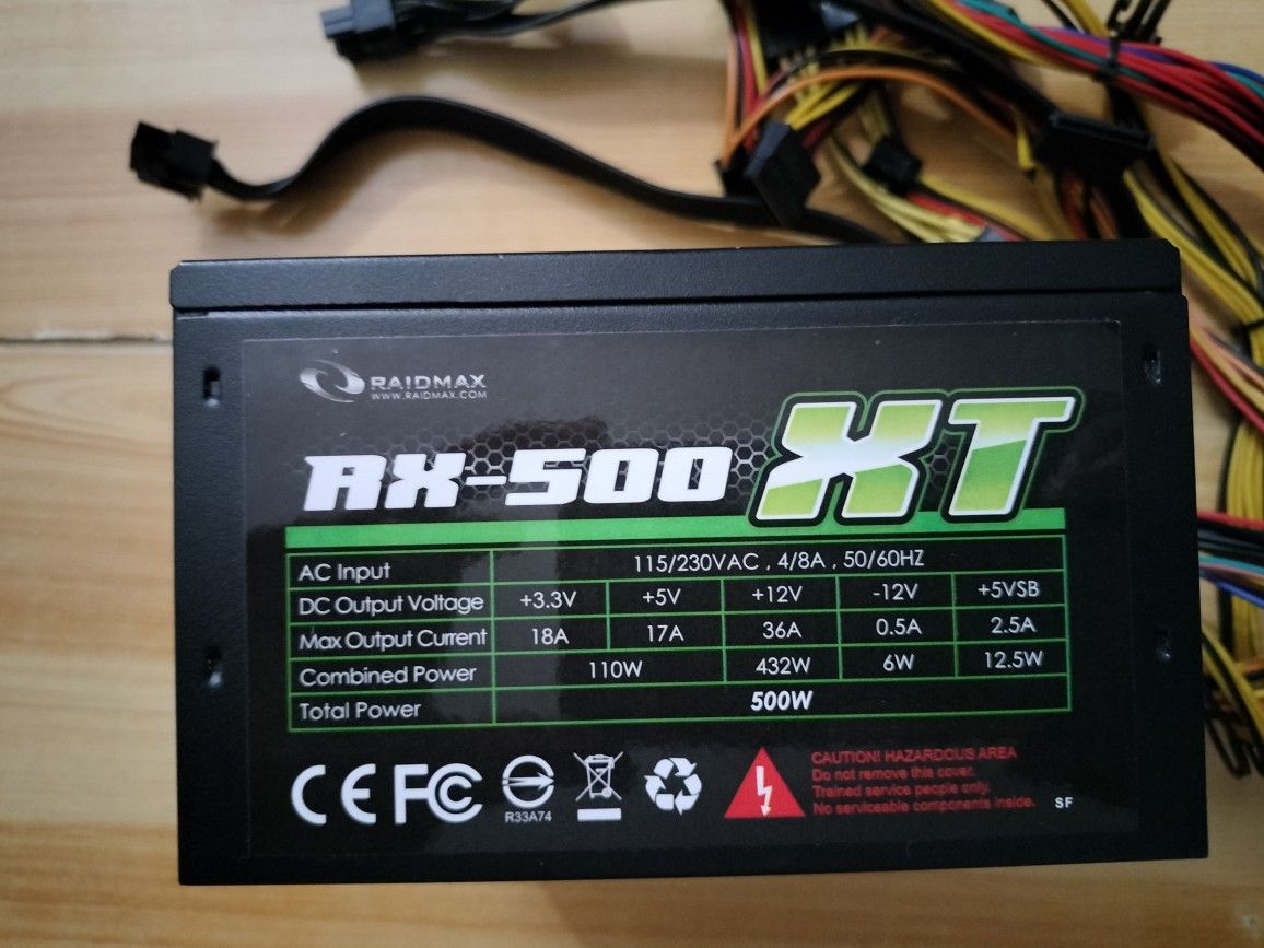 Raidmax XT Series RX-500XT 500W Power Supply Unit