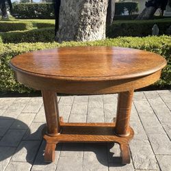 Antique Oak Side Table 