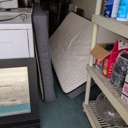 2 Twin Mattress Foam Pads 5" Organic Cotton Top