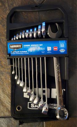 HART 11-Piece SAE Combo Wrench Set