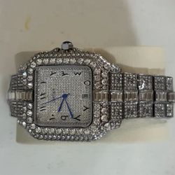 Used moissanite cartier watch
