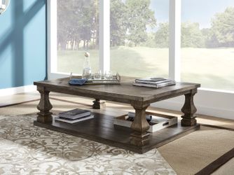 Johnelle Gray Rectangular Cocktail Table
