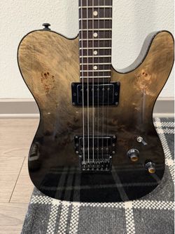 Schecter PT Standard Electric Guitar - Black Fade Burst Burl