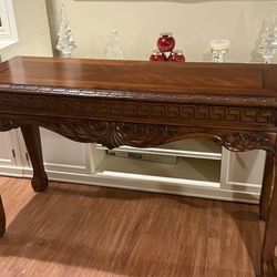 console table ( real wood)
