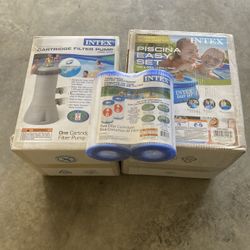 Intex easy set pool with filters brand new