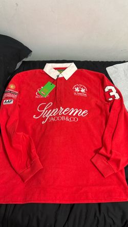 SUPREME JACOB&CO RED RUGBY POLO