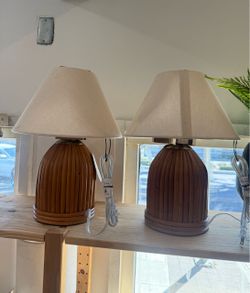 Juego Lámparas de noche o de mesa rattan hobo / table lamps