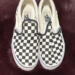 Kids Unisex Slip on Checker VANS