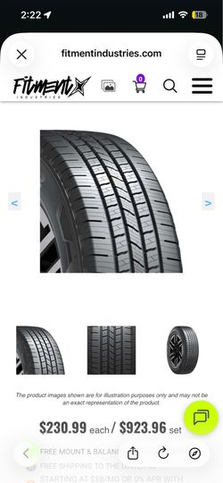Set of 2 – Hankook Dynapro A/T‑M Tires + Steel Wheels – LT305/70R16
