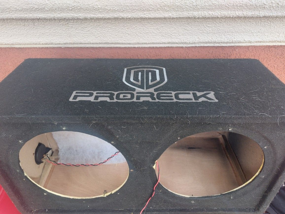SPEAKERS BOX CAJA PARA BOSINAS 12 INCHES GOOD CONDICIÓN ABLO ESPAÑOL