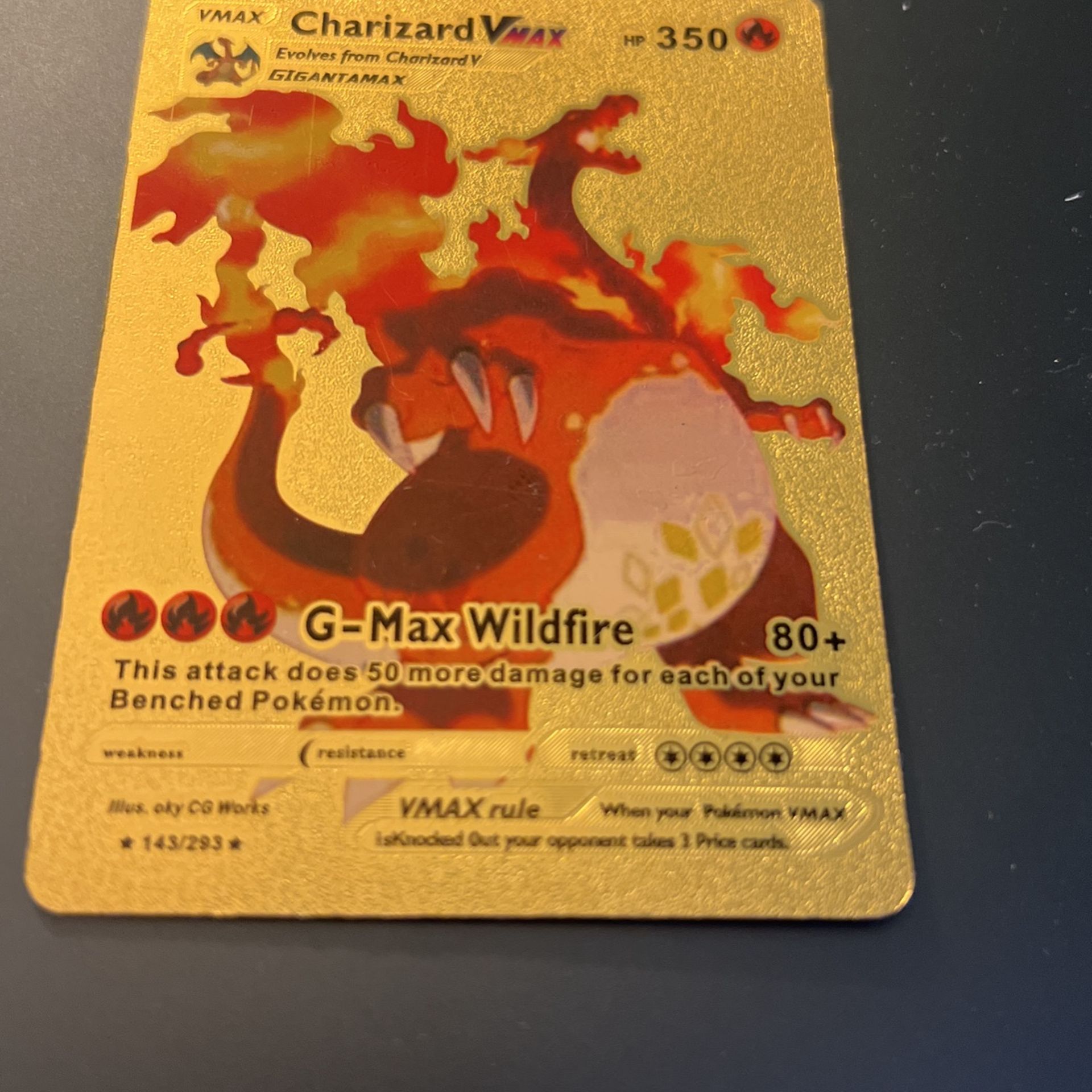 Charizard Vmax Gold Foil Pokmon Card - www.rajagirimanappuram.com