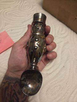 Neiman Marcus silver snowman ice scoop