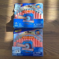 Nerf Dart 24x Lot New Sealed & Like New Accustrike Series Orange Darts Hasbro Compatible With Nerf Guns 8+ Good Deal Cheap