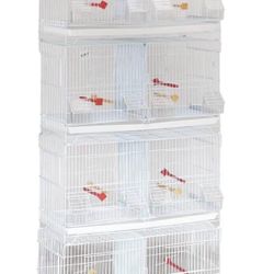 Lot 4 Of Black Breeding Breeder Bird Flight Parrot Cages 