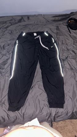 Nike Black Jogger Pants with Reflective Stripes