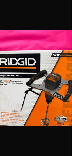 Single paddle mixer