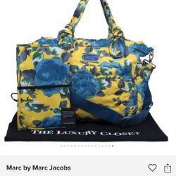 Marc By Marc Jacobs Eliz-A-Baby  Nylon Floral Diaper Bag