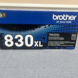 Brother OEM Genuine TN830XL Black High Yield Printer Toner Cartridge Single