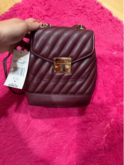 Michael Kors Rose XS Quilted Chain Backpack