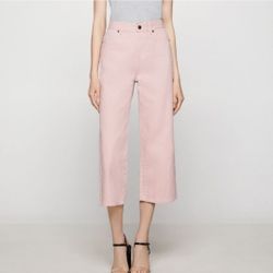 bcbg pink wide leg jeans 