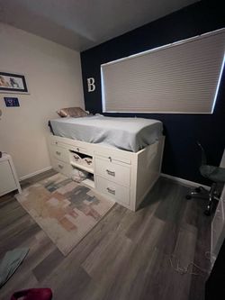 twin captains bed