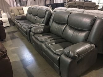 2Pc Reclining Sofa and Loveseat Set Sale