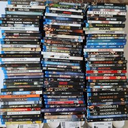 115 Blu-ray movies, Action, comedy, Sci-fi, drama, Romance, kids and more.