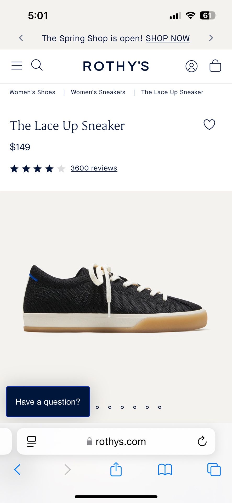 Women’s Rothy’s Sneakers Size 9
