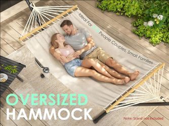 Oversized Double Hammock with Spreader Bars