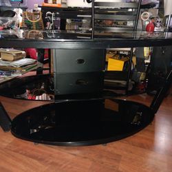 3 Level Glass TV Stand 