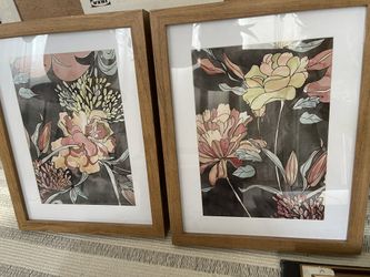 (IF IT’S LISTED, IT’S AVAILABLE.) $10 Total. Target Threshold Framed Prints.(x2)